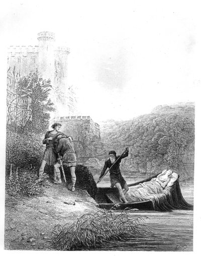 Lancelot looks upon the body of the Lady Elaine by Gustave Dore